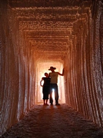 Underground coper pedy camping
