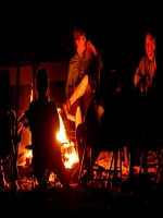 Beach camping