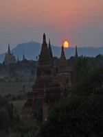 Sunset over Bagan