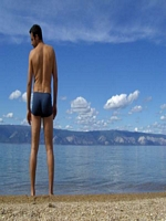  swimming in baikal