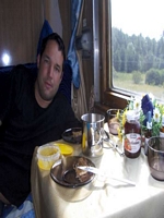 Breakfast on train