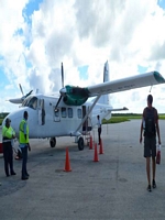 Flying to Haapai